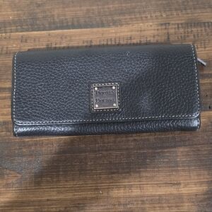 Dooney & Bourke Black Textured Wallet